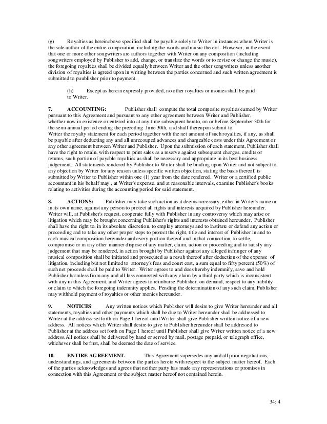 songwriter work for hire contract featured artist contract